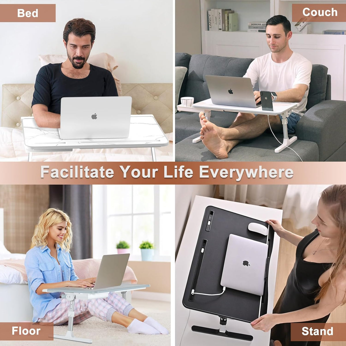 Soporte de Laptop Ajustable para Cama