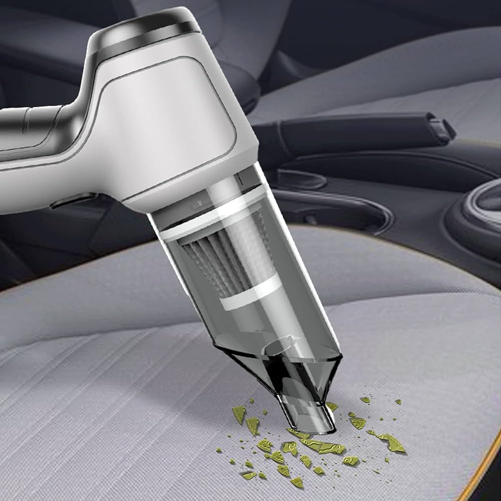 TurboClean Pro™ | ¡Potencia definitiva, libertad inalámbrica para tu aspiradora de auto!