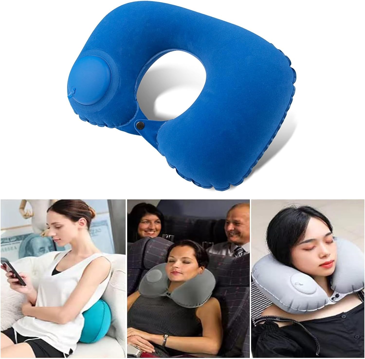 AirComfort™ – Almohada de viaje y cuello inflable impermeable