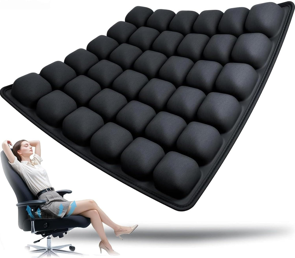 Cojín de Viaje Inflable con Alivio Ergonómico de Presión – AirComfort