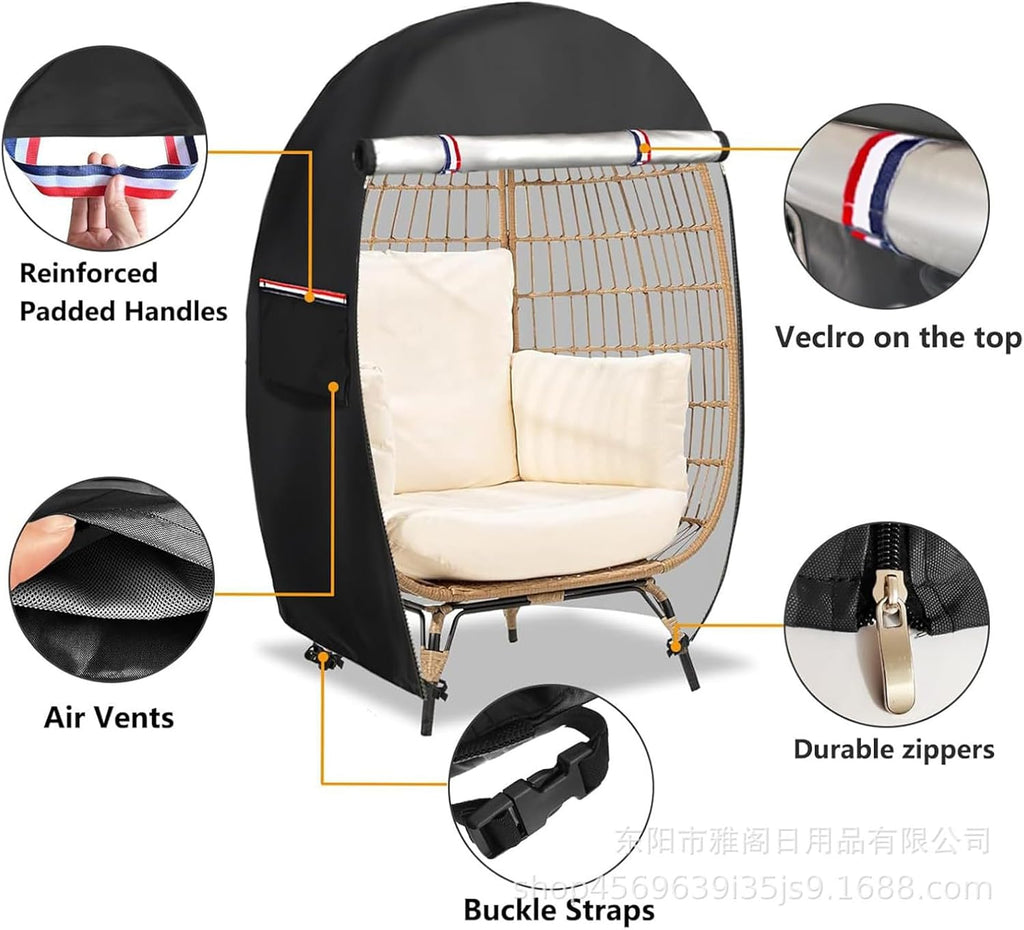 Cubierta Impermeable para Silla Huevo con Doble Cremallera – Solara