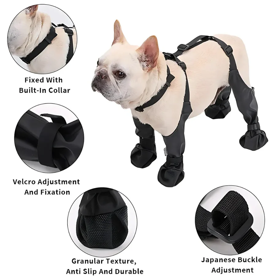 BowLift | Botas de Suspender para Perros con Cobertura Completa y Suela Antideslizante