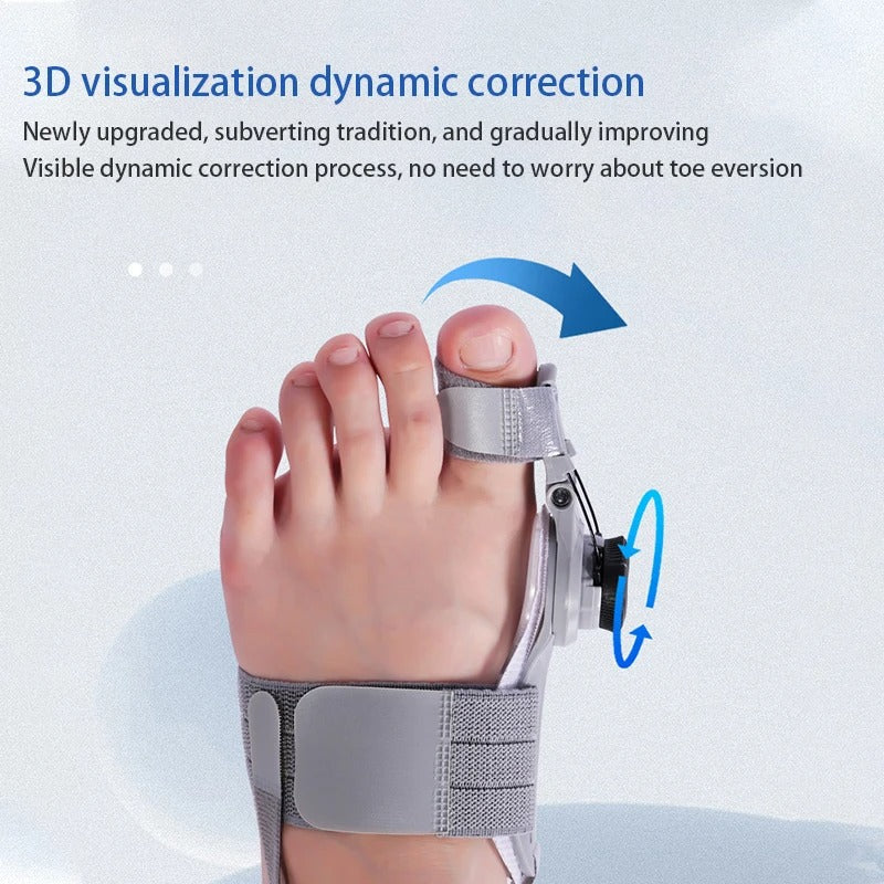 Férula Ajustable BunionEase para el Dolor de Hallux Valgus