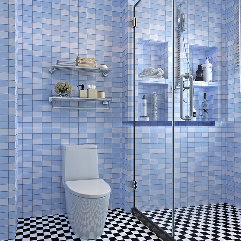 Lisslune | Azulejos de mosaico coloridos autoadhesivos para ducha con papel tapiz impermeable