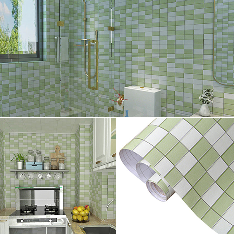 Lisslune | Azulejos de mosaico coloridos autoadhesivos para ducha con papel tapiz impermeable