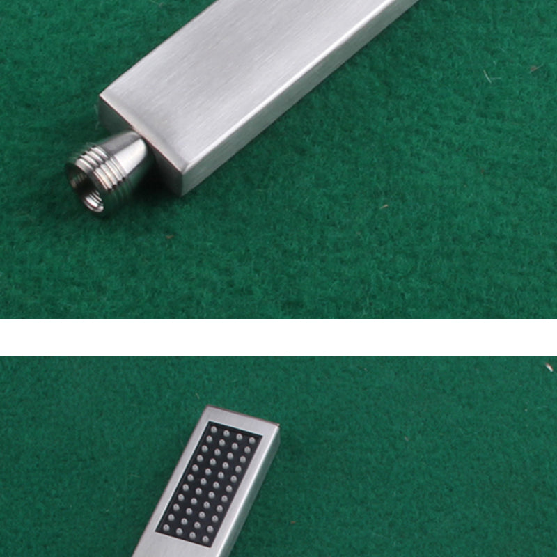 Cabezal de Ducha Rectangular Simple de Acero Inoxidable 304