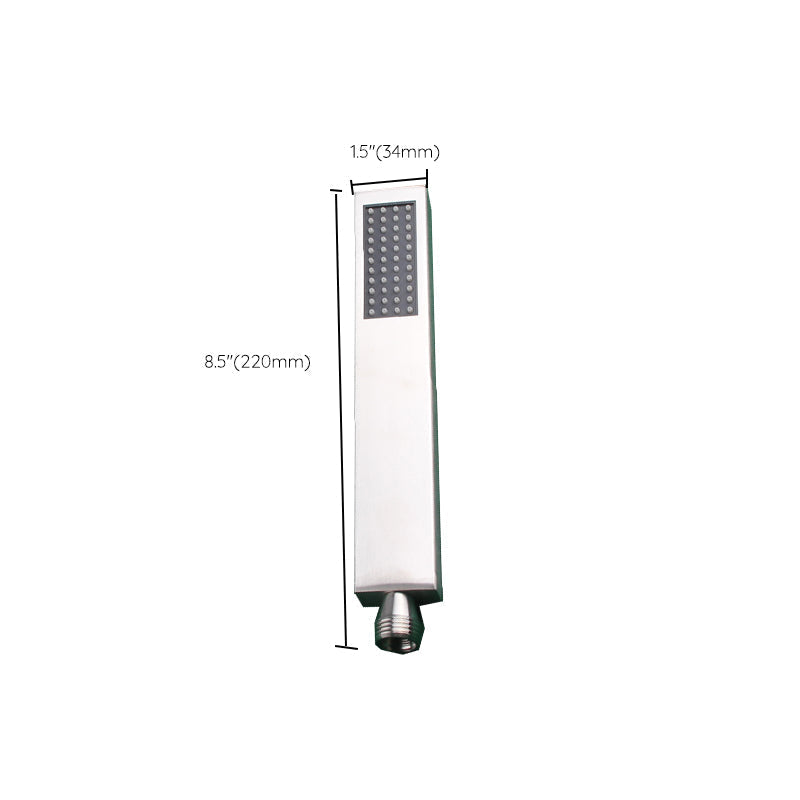 Cabezal de Ducha Rectangular Simple de Acero Inoxidable 304