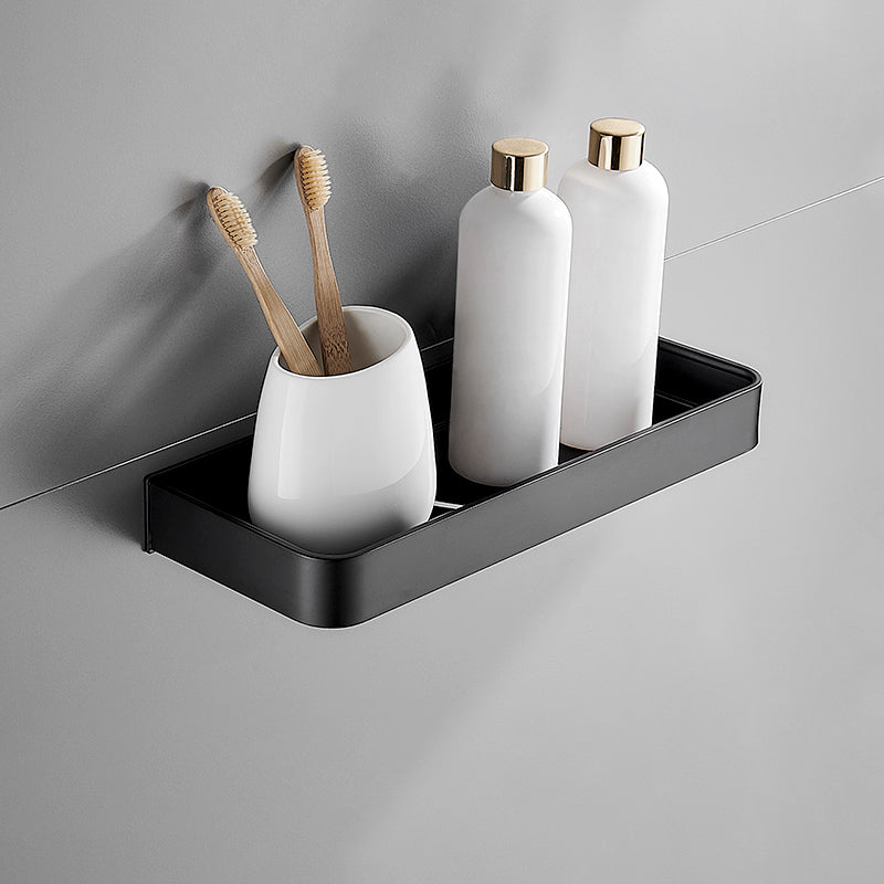 Estante de Baño de Acero Inoxidable Negro Mate