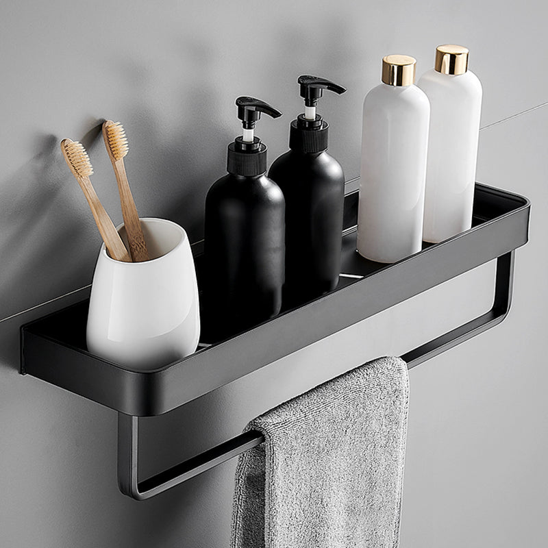 Estante de Baño de Acero Inoxidable Negro Mate