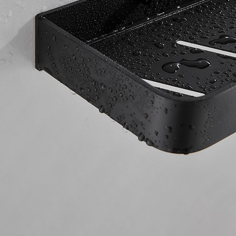 Estante de Baño de Acero Inoxidable Negro Mate