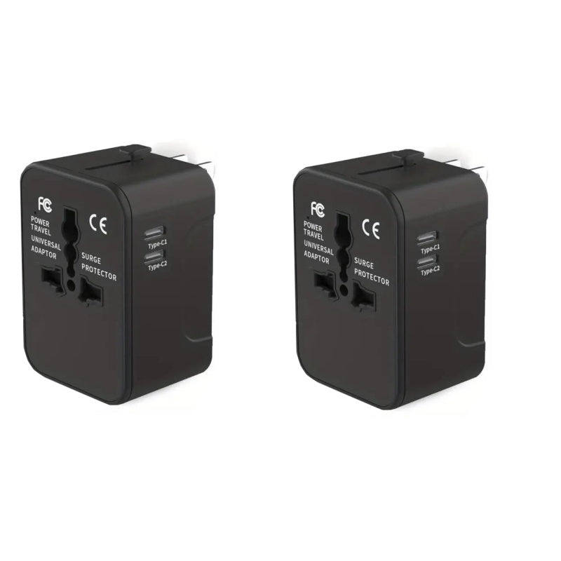 Adaptador de viaje universal con puertos USB duales | Brehn