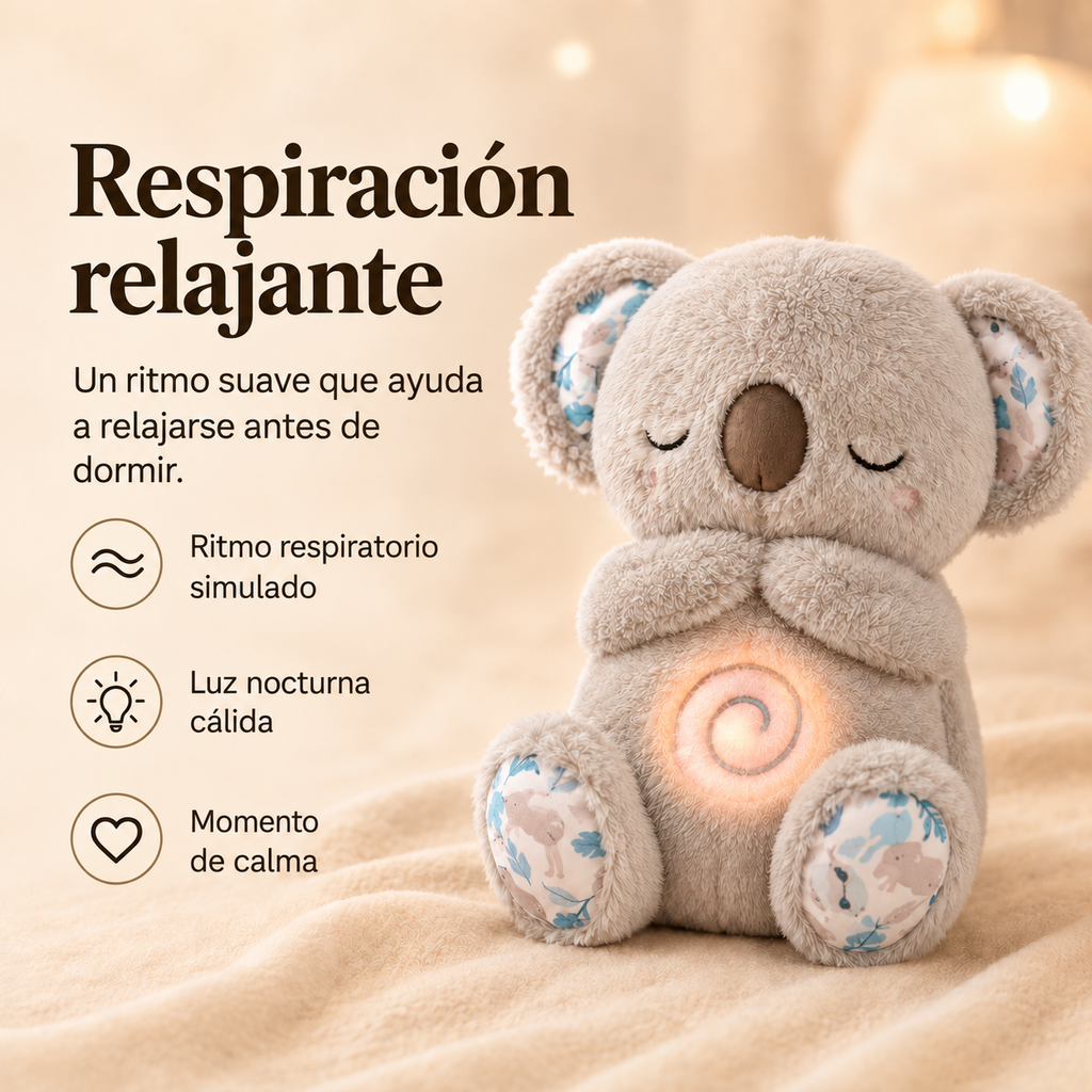 Peluches Relajantes con Respiración y Luz Nocturna - Apaciguador
