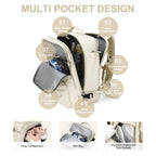 Mochila de Viaje para Mujeres Travelliva 35 L | Impermeable y con Puerto USB | Antirrobo y Compartimento para Zapatos | Para Senderismo, Uso Diario y Viajes