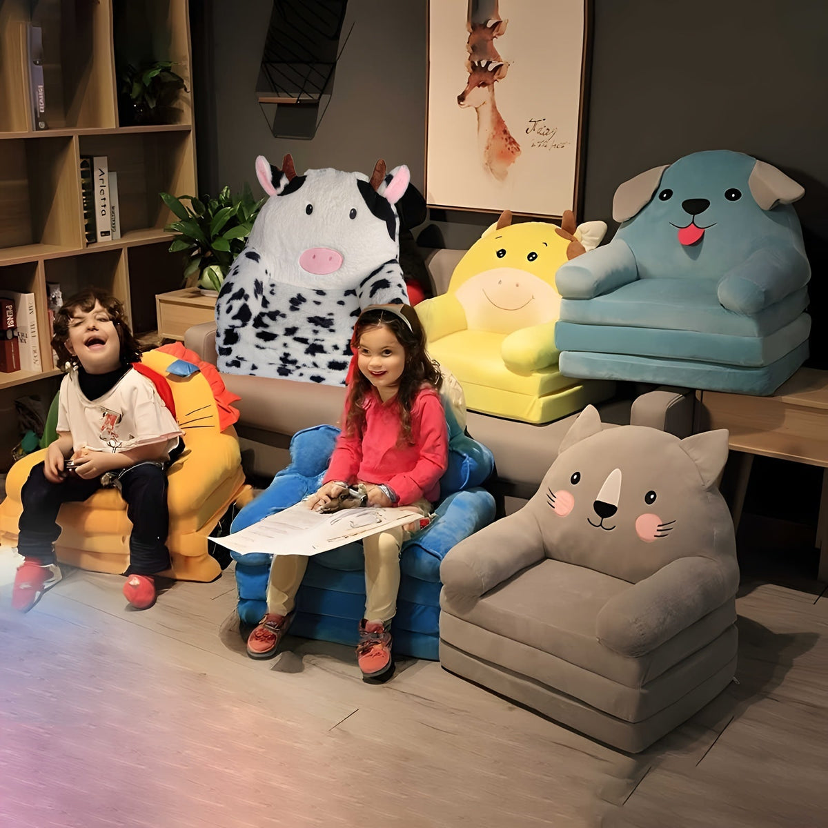 Sofá Plegable Acogedor para Niños - Para Diversión y Relajación