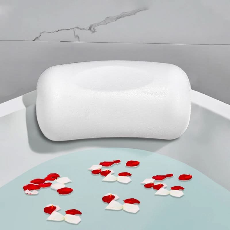 AQUACLOUD Almohada de Baño Premium – Ergonómica y Antideslizante para Baños Relajantes