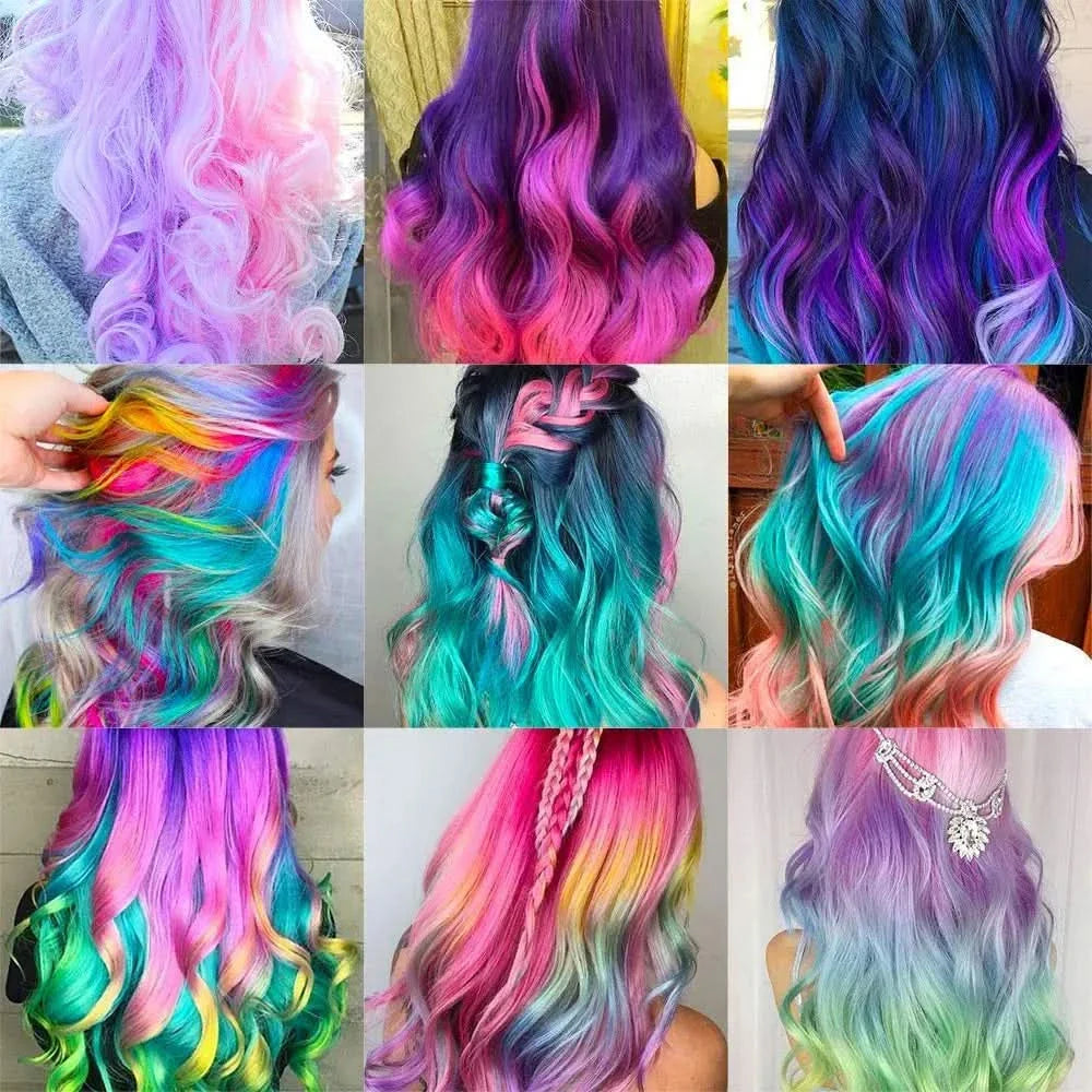 Coloración de cabello divertida y temporal en 5 segundos