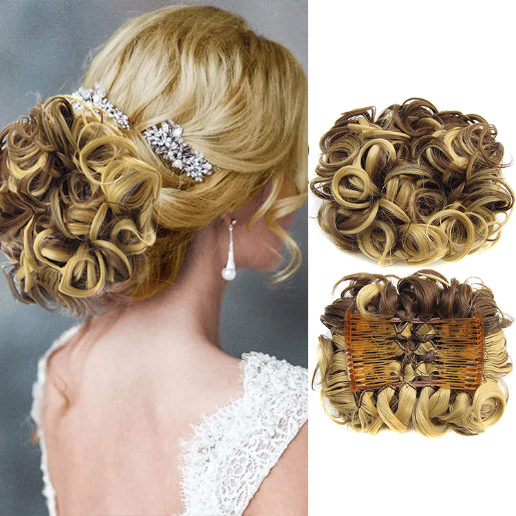 GlamBun™ – Moño desordenado con rizos | 1+1 GRATIS