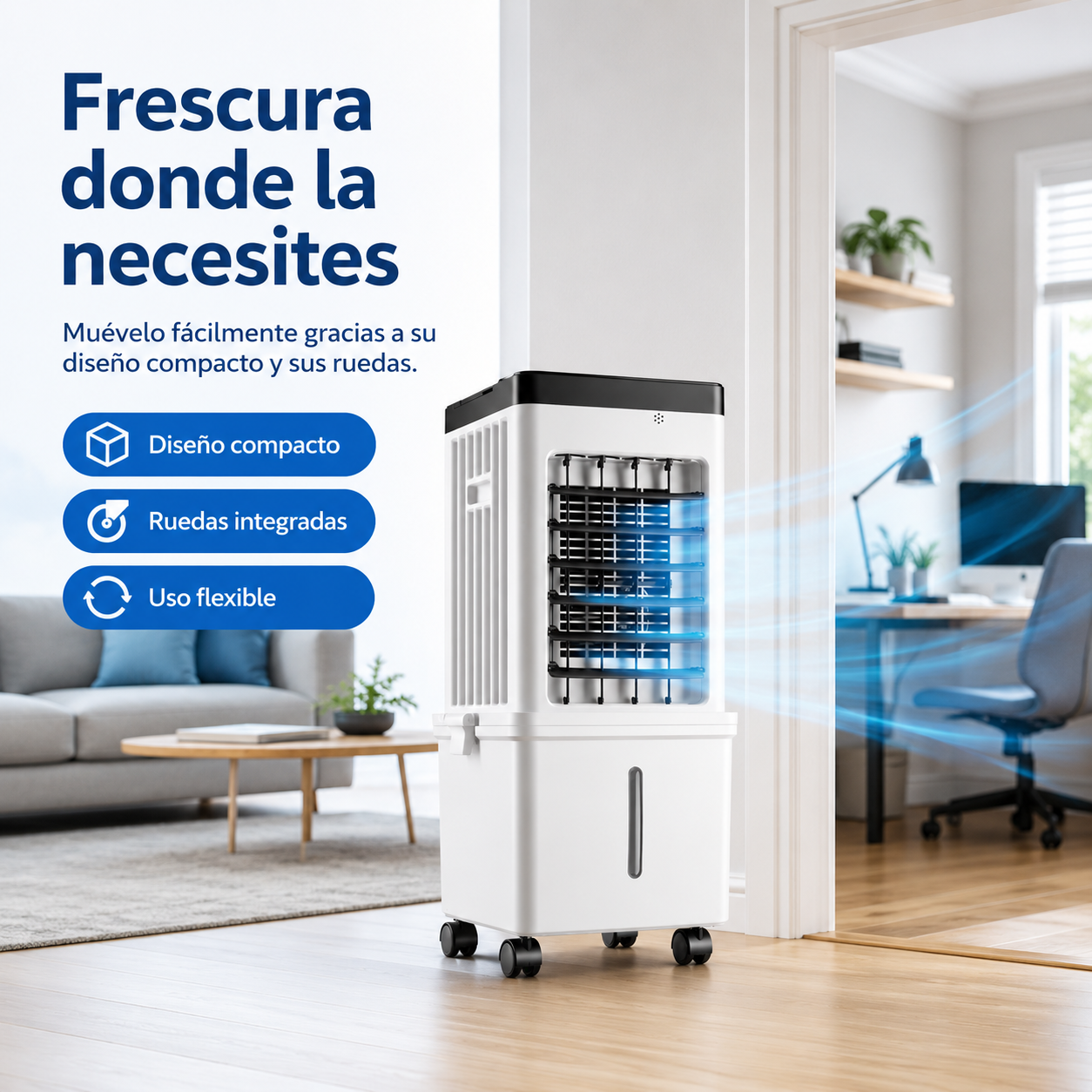 Aire Acondicionado Portátil Sin Ventana para Hogar y Oficina