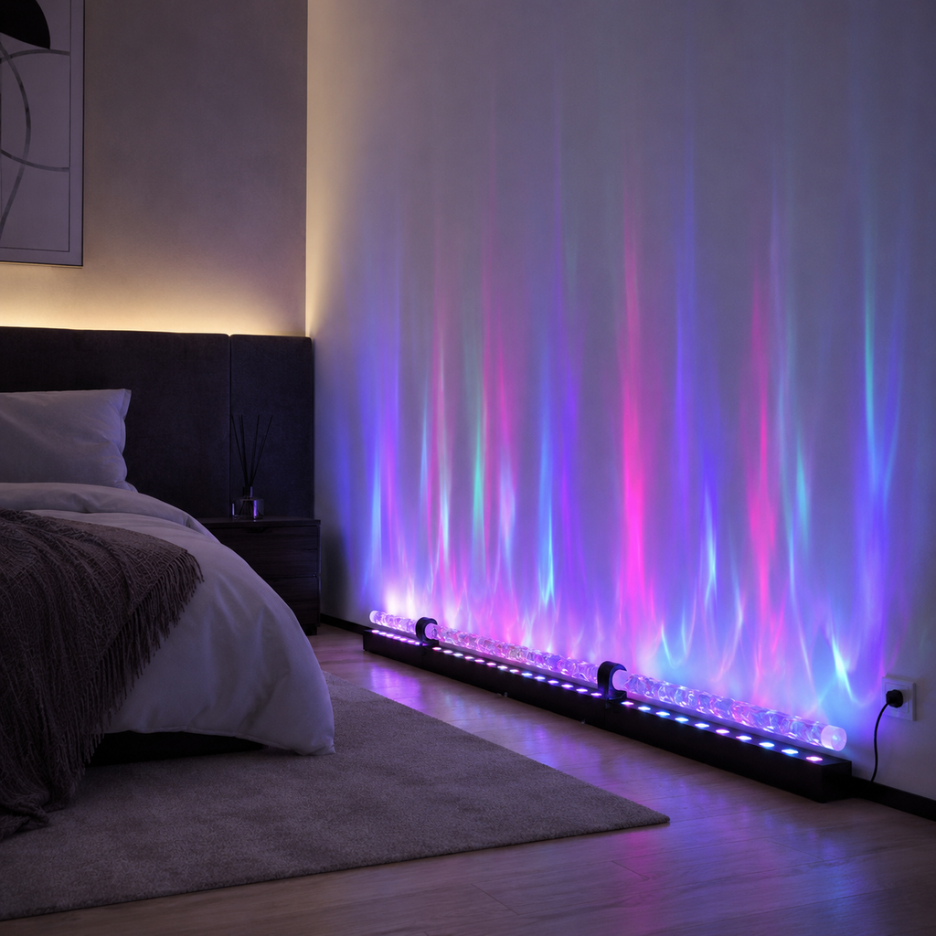 WaveScape | Elegante Lámpara de Pared Dinámica de Olas Oceánicas