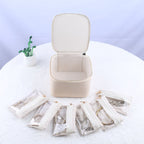 Caja de joyas con 12 compartimentos con cremallera