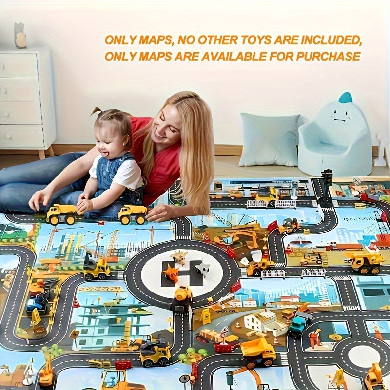 Alfombra de Juego de Construcción y Aventura – Para Pequeños Exploradores y Jugadores Creativos