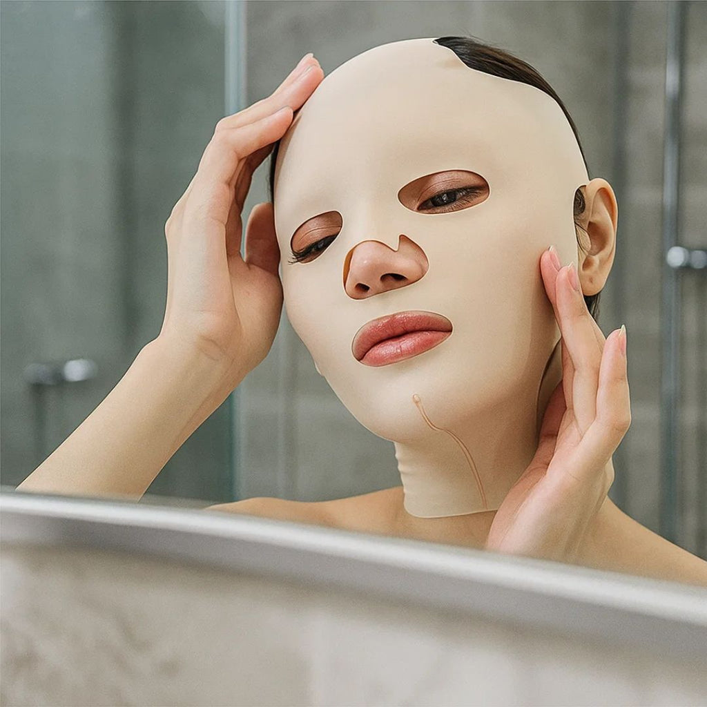 FirmLift | Máscara Reafirmante Facial Antiarrugas – Compresión Reusable – Ajuste Ergonómico Suave – Reafirmante y Tensora Nocturna para Piel Madura Kalsten