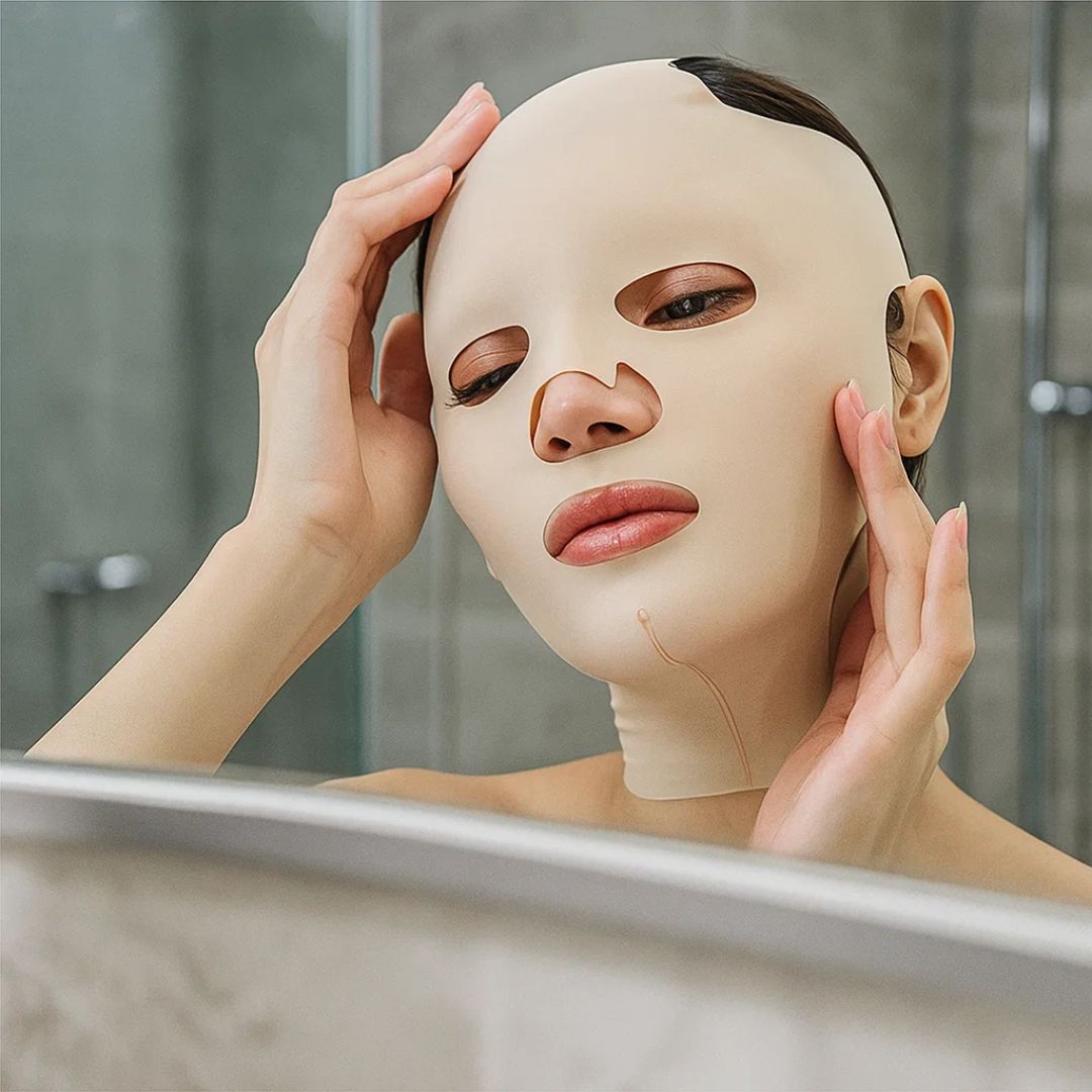 FirmLift | Máscara Reafirmante Facial Antiarrugas – Compresión Reusable – Ajuste Ergonómico Suave – Reafirmante y Tensora Nocturna para Piel Madura Kalsten
