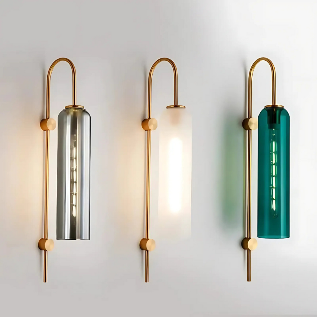 Lámpara de pared LED de vidrio | Iluminación elegante para salones