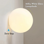 Luz de Pared Solsticio - Aplique de Vidrio Esmerilado Moderno para Interiores Minimalistas