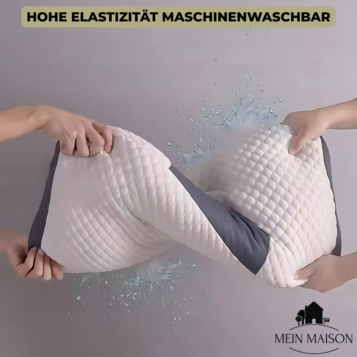 Almohada ortopédica para el cuello OrthoRest | Contorno ergonómico | Espuma viscoelástica | Transpirable