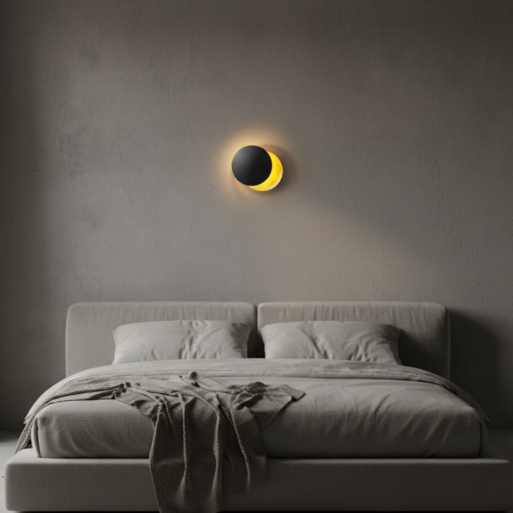 Aurelia Eclipse - Luz de Aplique LED Rotativa de 360° para Efectos Ambientales Elegantes