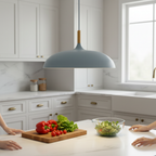 Lámpara Colgante Haft - Iluminación de Cocina Escandinava con Madera y Hierro