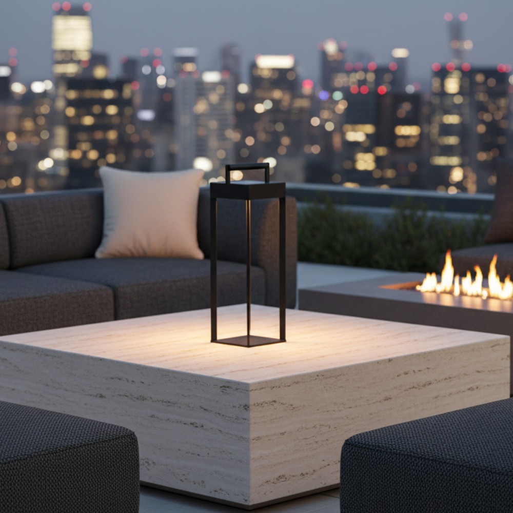 Linterna Solar Orvanta Luz Exterior con Control Remoto | Lámpara de Jardín Impermeable IP65