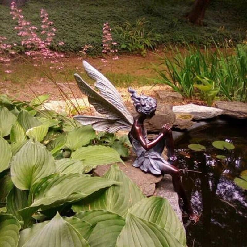 BowLift | Estatua de Hada Sentada para Jardín