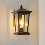 Luz de Pared Exterior Industrial - Aplique LED de Aluminio Impermeable para Patio o Porche