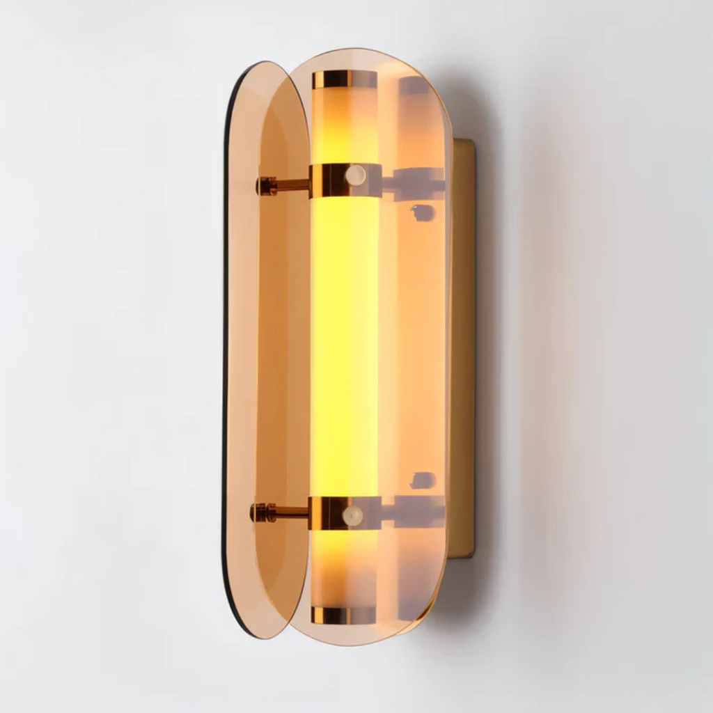 Lámpara de pared de vidrio | Iluminación LED para el hogar