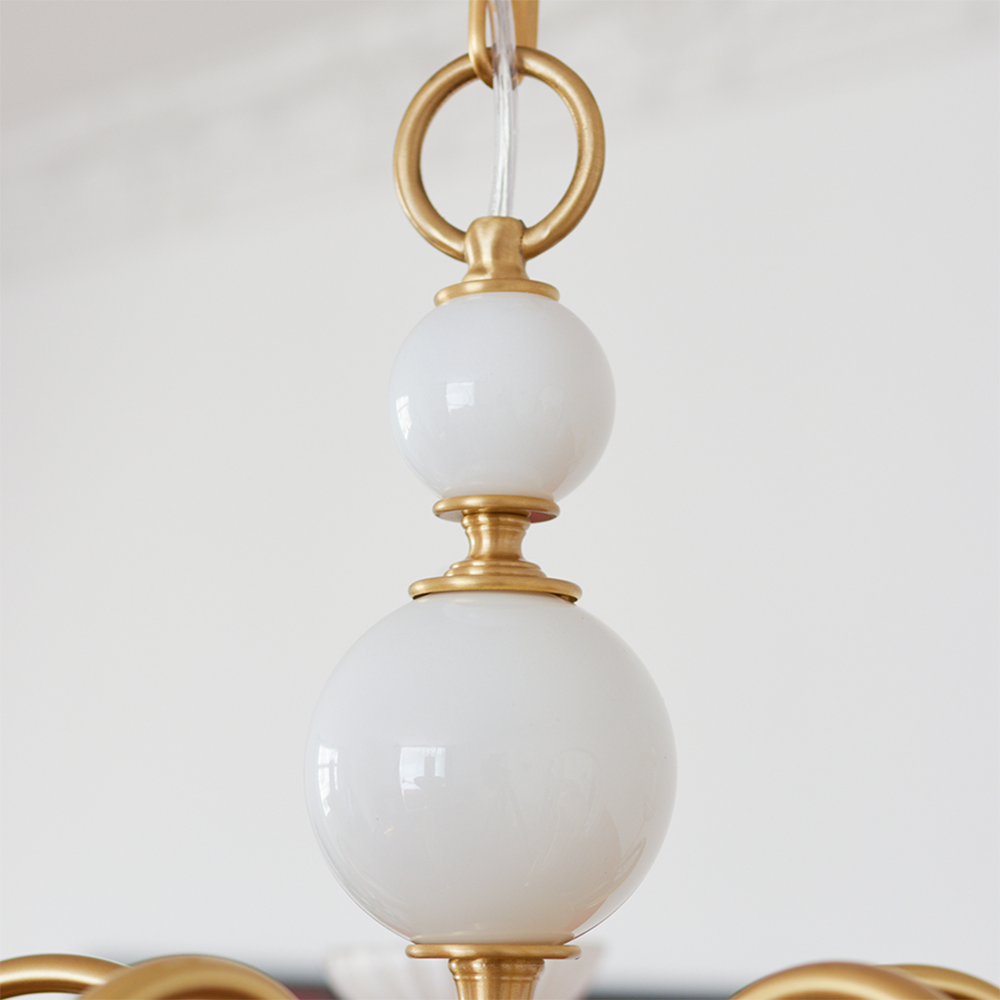 Marivelle | candelabro clásico con brazos dorados
