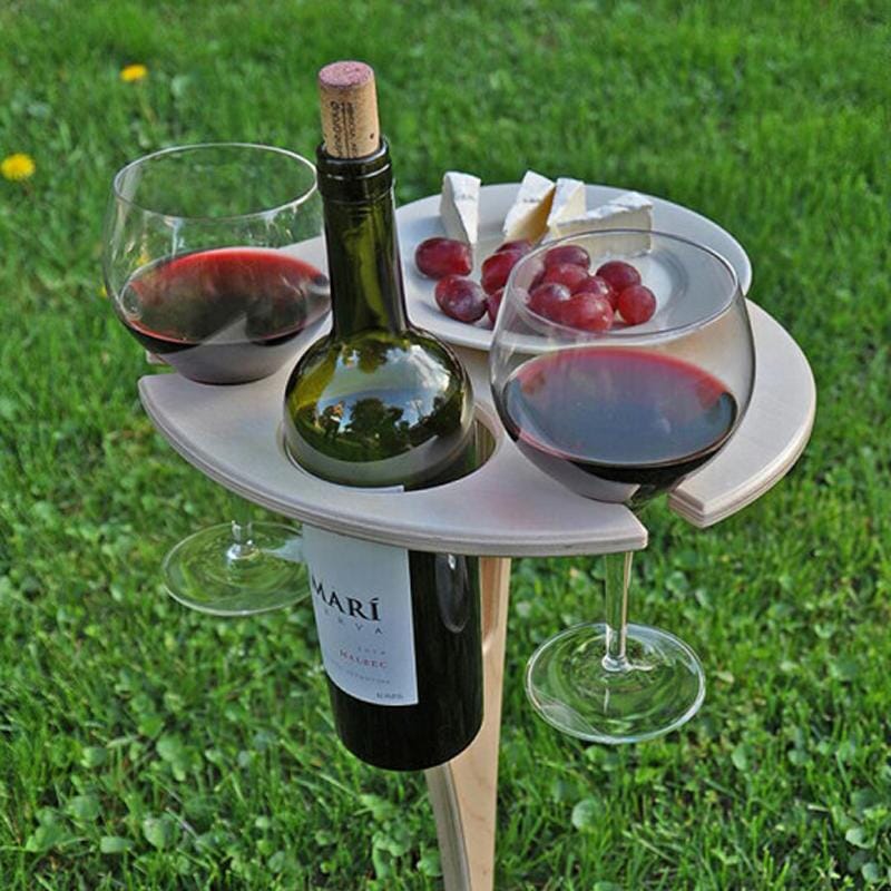 WineEase - Mesa de vino portátil para exteriores | 50% DESCUENTO