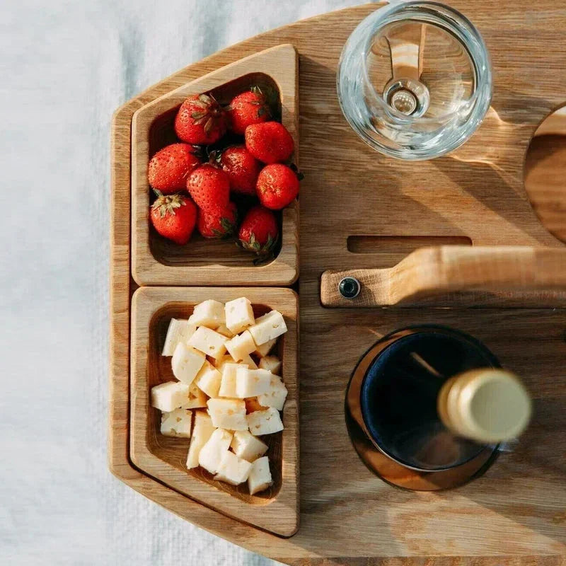 Mesa de Picnic de Madera Portátil WineCo