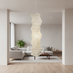 Lámpara Colgante Akari 33N - Diseño Vertical Elegante para Interiores Modernos