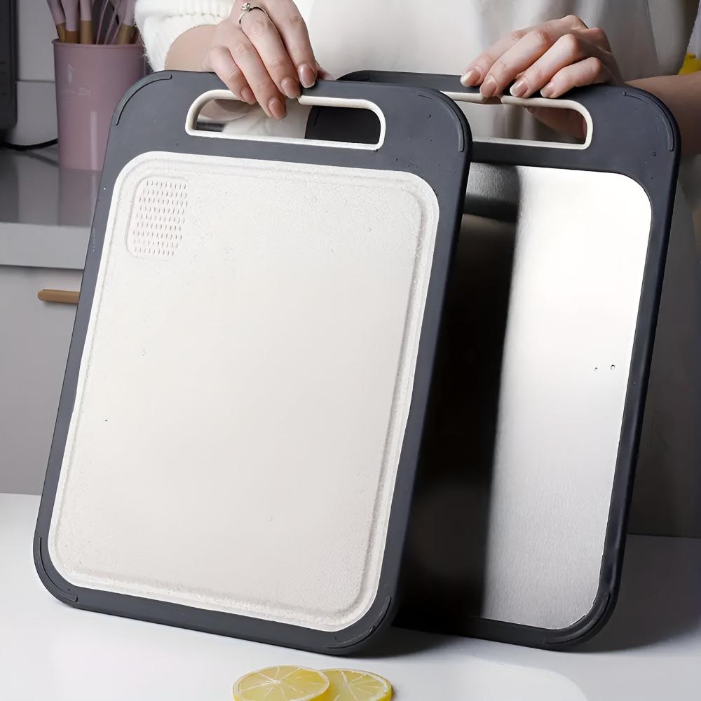 Tabla de Cortar de Acero Inoxidable Reversible