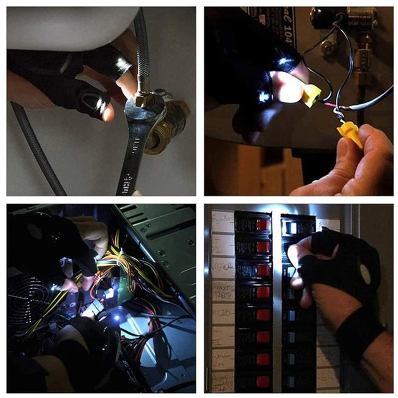 Guantes LED cómodos con luces a prueba de agua | Brehn