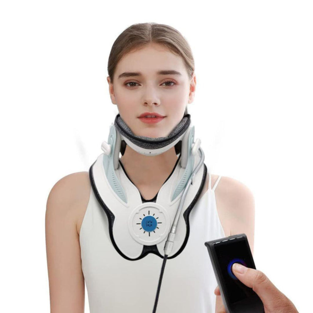Lisslune | Estirador de Cuello para Alivio del Dolor - Dispositivo de Tracción Cervical Ajustable Ideal para la Tensión y el Incomodidad del Cuello