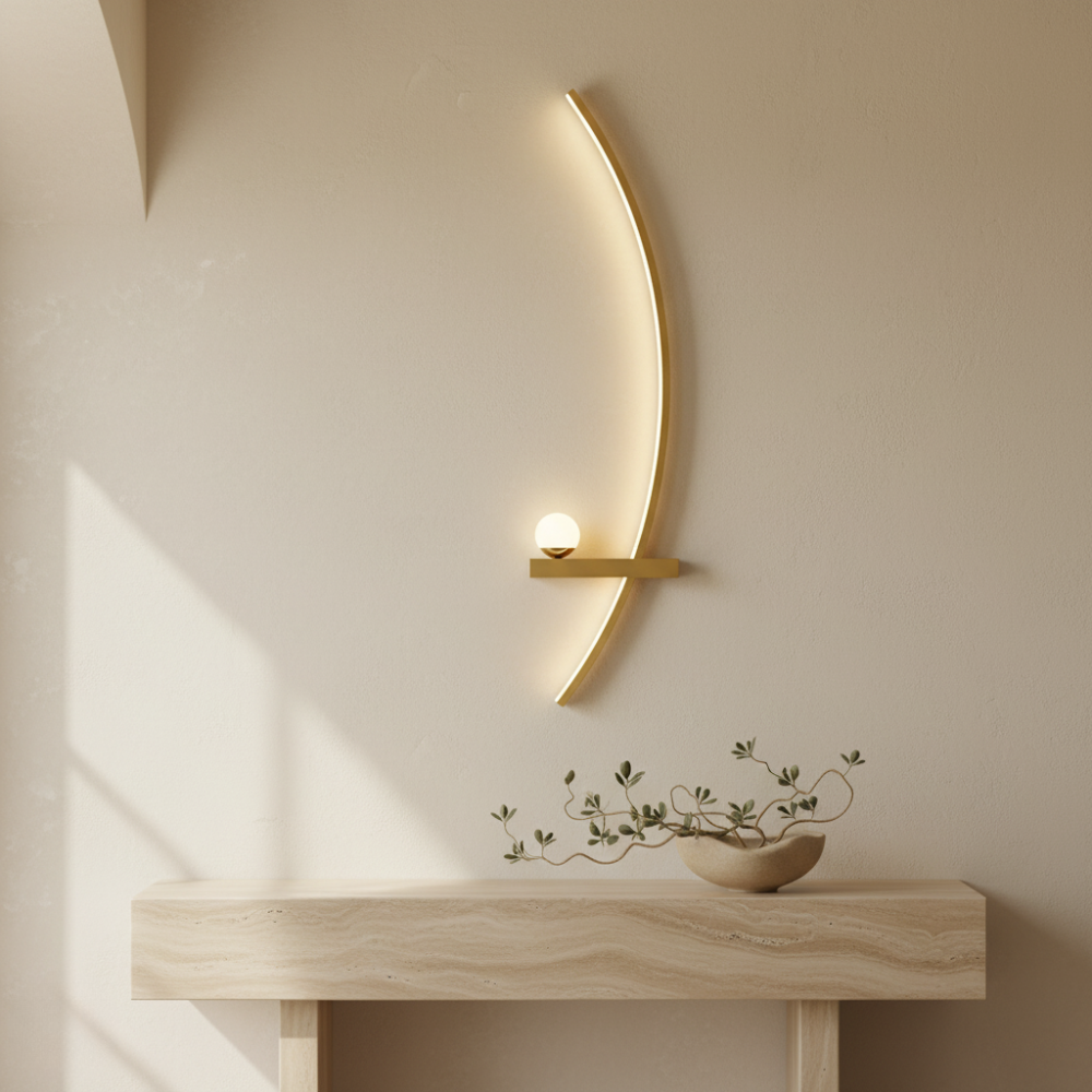 Luz de Pared LED Elegante – Aplique de Aluminio Moderno para Interiores del Hogar
