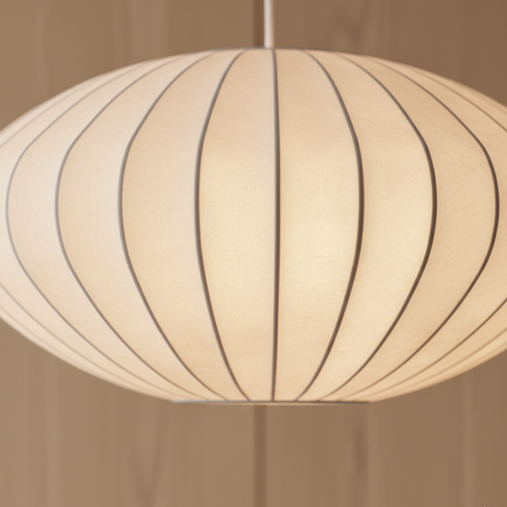 Candelabro de Seda Japandi - Luz Colgante Moderna para Comedores Elegantes