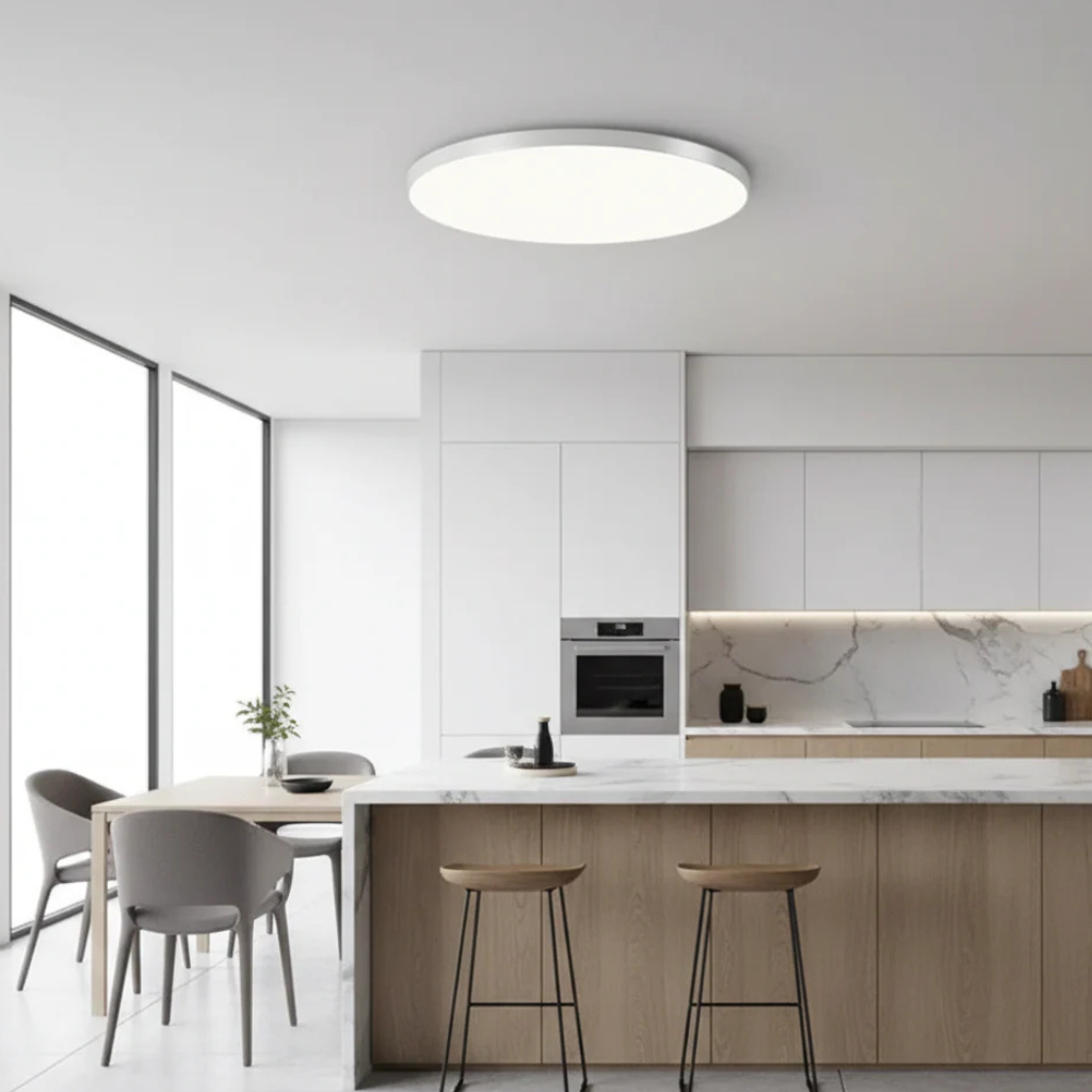 Luz de Techo LED Moderna de Montaje Empotrado - Eficiente en Energía, Diseño Minimalista para Sala de Estar o Dormitorio