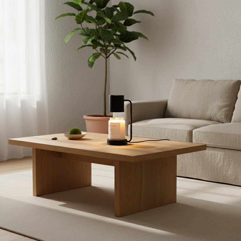 Lámpara Calentadora de Velas Elegante - Luz Calentadora de Velas Eléctrica de Doble Uso para una Atmósfera Acogedora