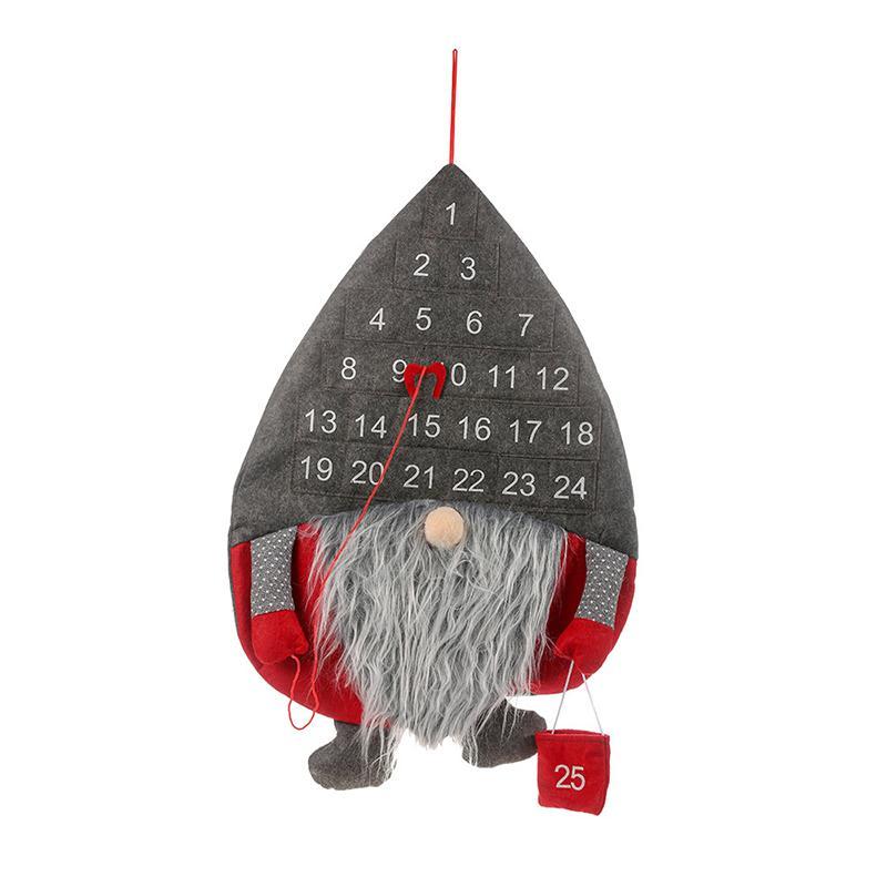 Cuenta Regresiva Para Navidad Colgante de Santa Calendario de Adviento