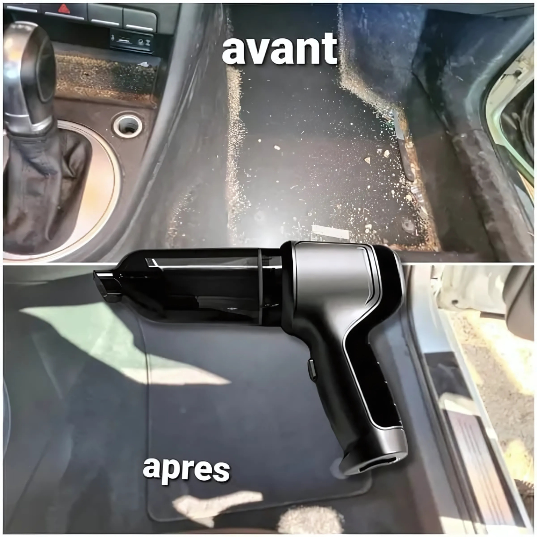 Aspiradora de coche compacta con función sopladora