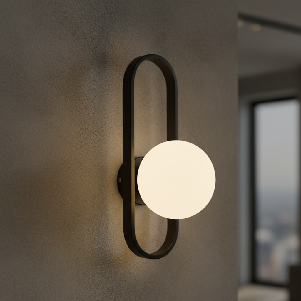 Aplique de Pared de Vidrio Elegante - Luz de Pared Moderna para una Atmosfera Acogedora en Interiores
